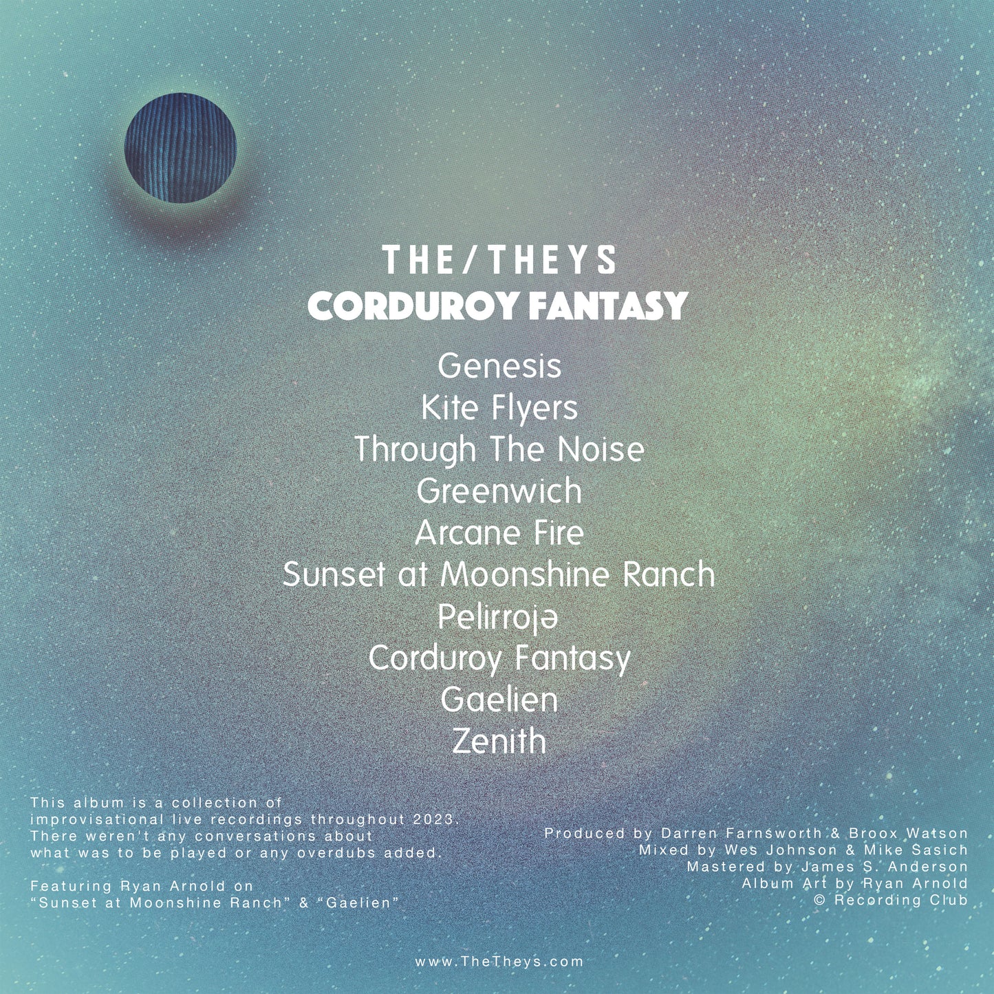 'Corduroy Fantasy' Album Release Party May 3rd, 2025
