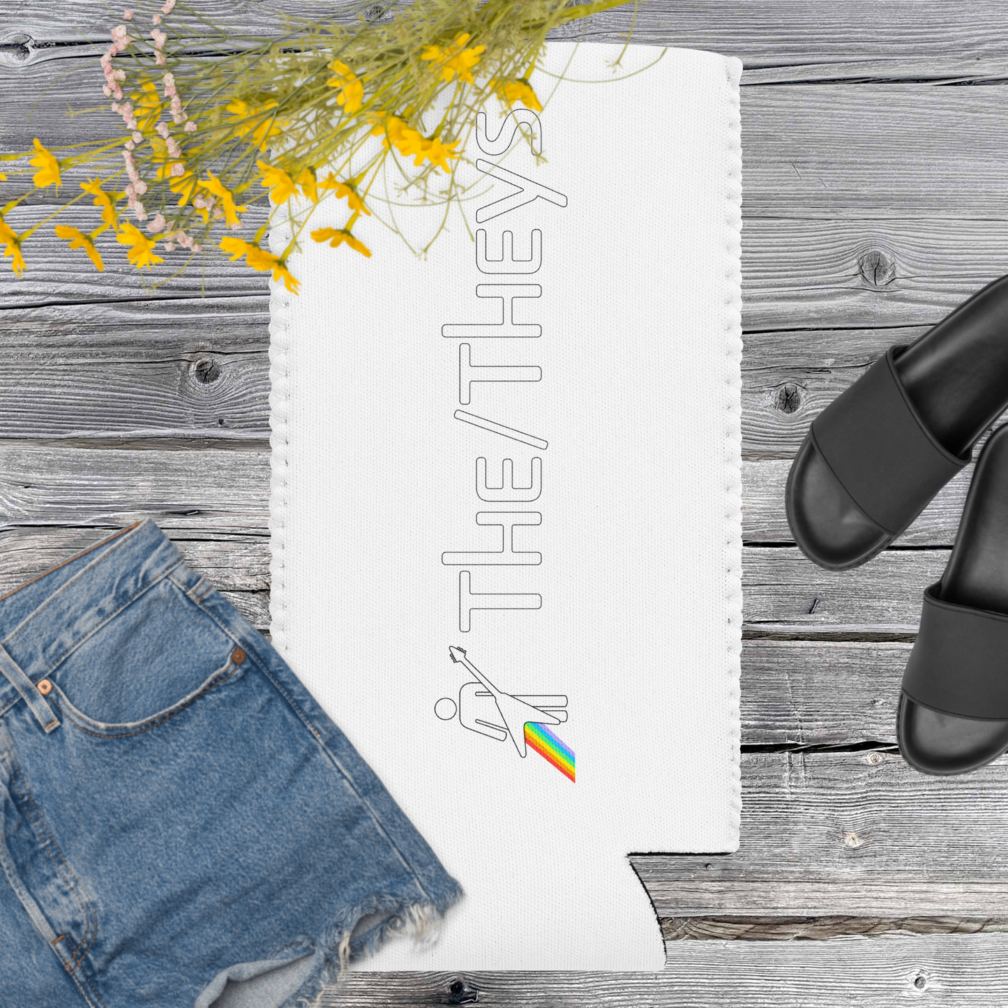 The/Theys Slim Koozie (12oz)